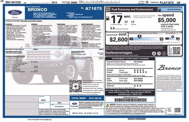 2023 Ford Bronco Heritage Limited Edition