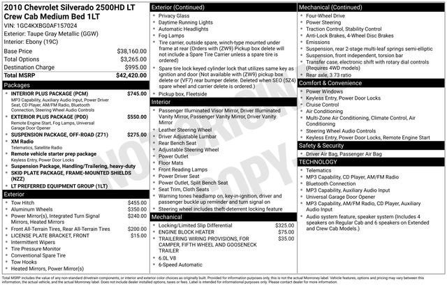2010 Chevrolet Silverado 2500 HD LT