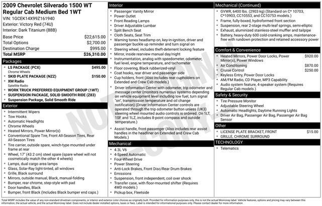 2009 Chevrolet Silverado 1500 Work Truck