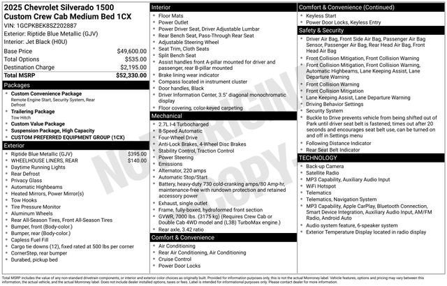2025 Chevrolet Silverado 1500 Custom