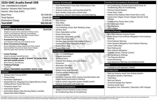 2026 GMC Acadia Denali - Photo 28