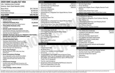 2020 GMC Acadia SLT