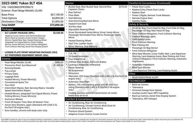 2023 GMC Yukon SLT