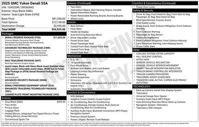 2025 GMC Yukon Denali