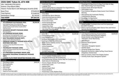 2026 GMC Yukon XL AT4