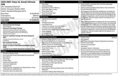 2026 GMC Yukon XL Denali Ultimate
