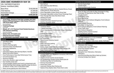 2026 GMC HUMMER EV SUV 3X