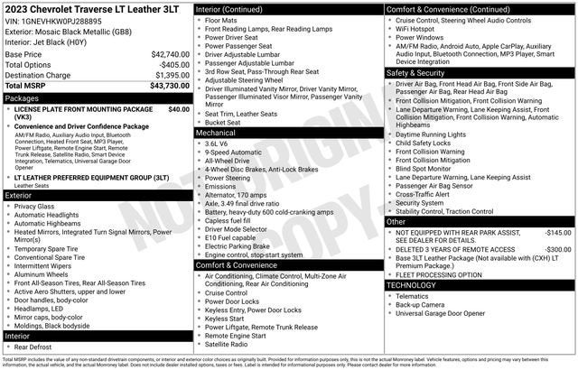 2023 Chevrolet Traverse LT Leather