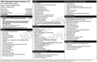 2021 Chevrolet Traverse Premier
