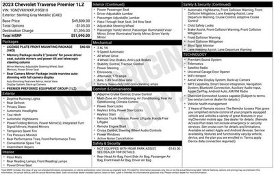2023 Chevrolet Traverse Premier