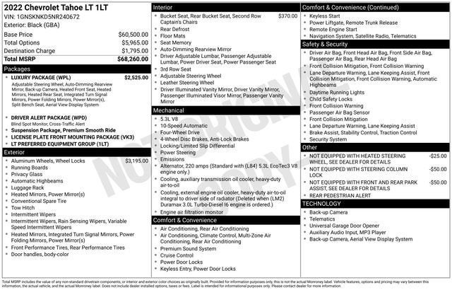 2022 Chevrolet Tahoe LT