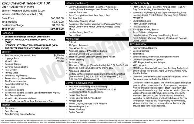 2023 Chevrolet Tahoe RST