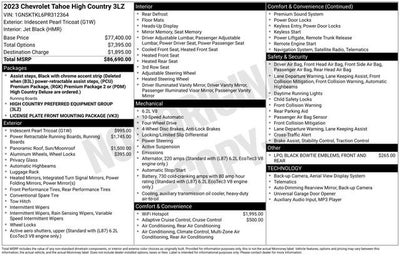 2023 Chevrolet Tahoe High Country