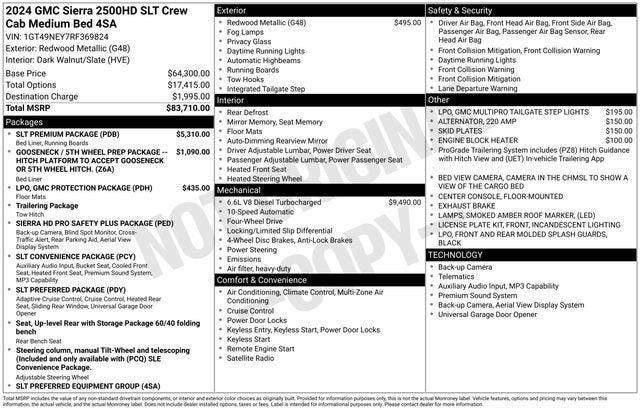 2024 GMC Sierra 2500 HD SLT