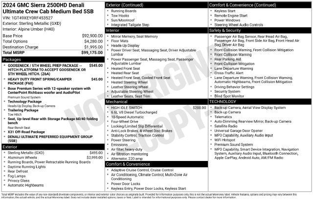 2024 GMC Sierra 2500 HD Denali Ultimate