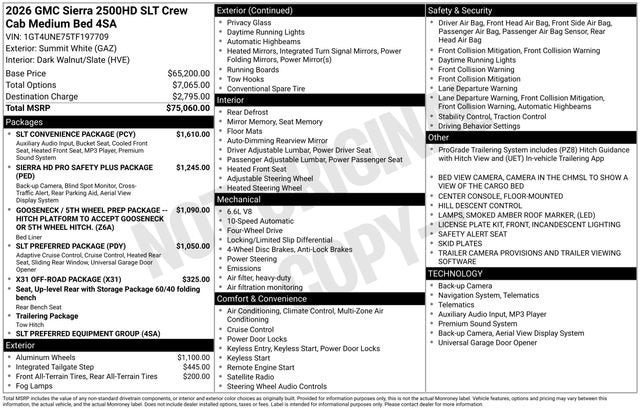 2026 GMC Sierra 2500 HD SLT