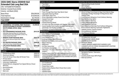 2026 GMC Sierra 2500 HD SLE