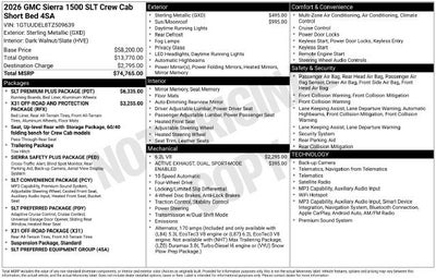 2026 GMC Sierra 1500 SLT