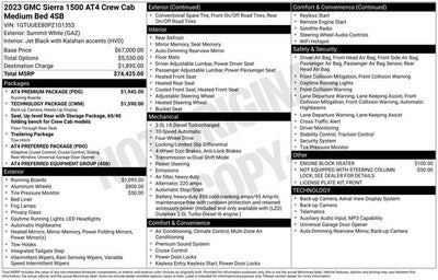 2023 GMC Sierra 1500 AT4