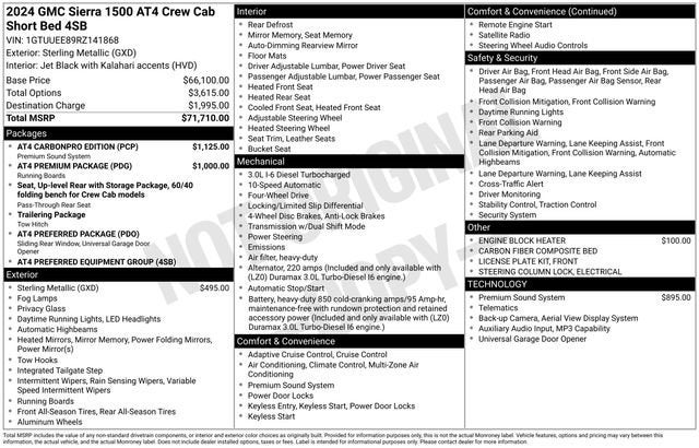 2024 GMC Sierra 1500 AT4