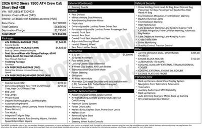 2026 GMC Sierra 1500 AT4