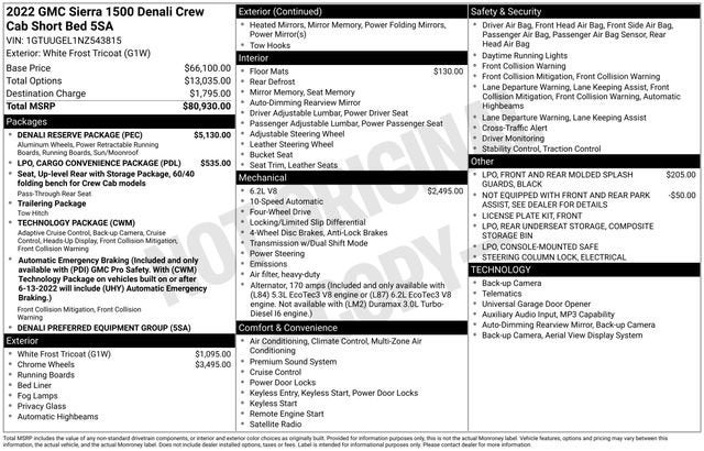 2022 GMC Sierra 1500 Denali