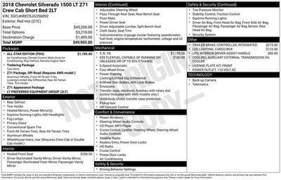 2018 Chevrolet Silverado 1500 LT