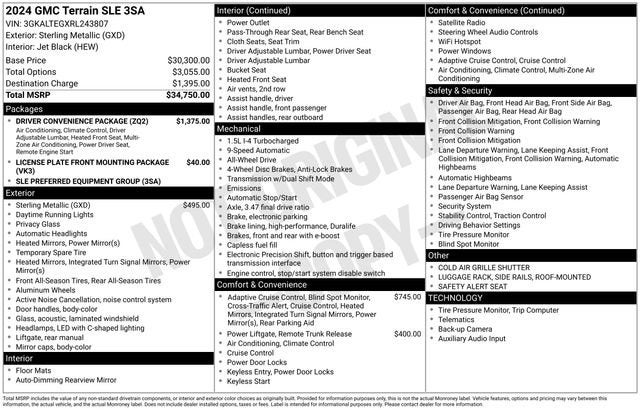 2024 GMC Terrain SLE