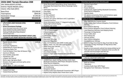 2026 GMC Terrain Elevation