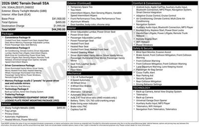2026 GMC Terrain Denali
