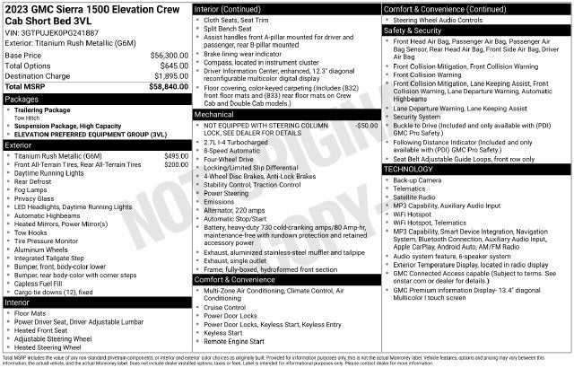 2023 GMC Sierra 1500 Elevation