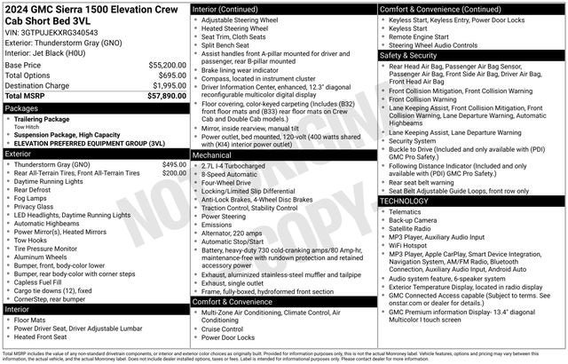 2024 GMC Sierra 1500 Elevation