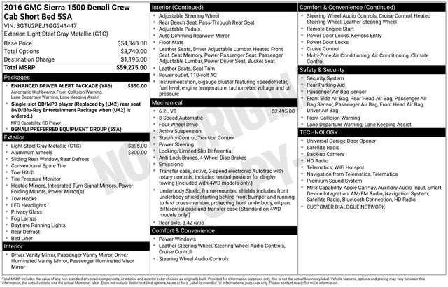 2016 GMC Sierra 1500 Denali