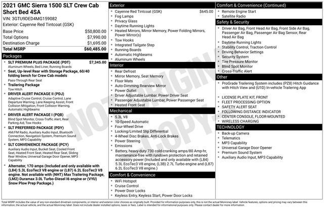 2021 GMC Sierra 1500 SLT