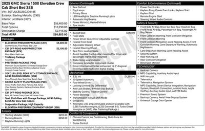 2025 GMC Sierra 1500 Elevation