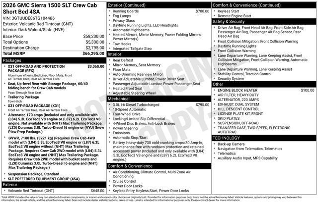 2026 GMC Sierra 1500 SLT