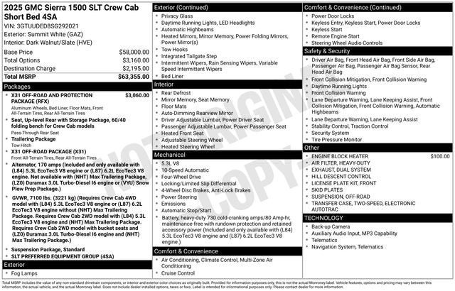 2025 GMC Sierra 1500 SLT