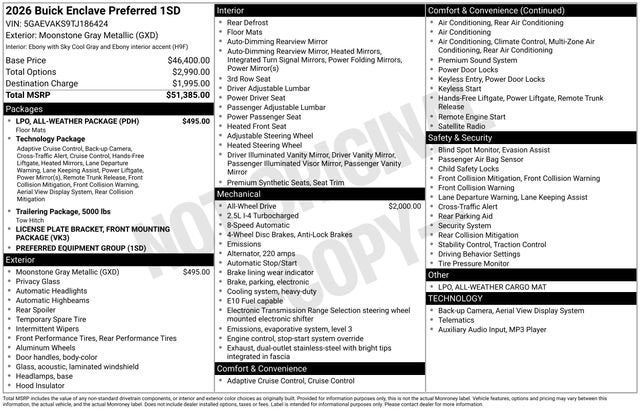 2026 Buick Enclave Preferred