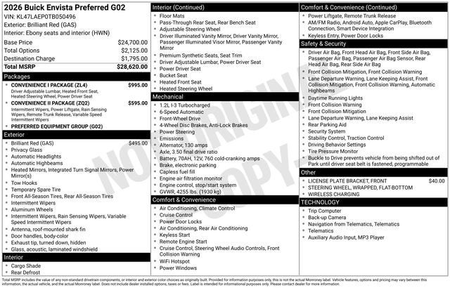 2026 Buick Envista Preferred