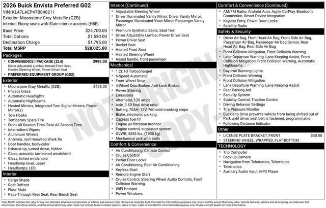 2026 Buick Envista Preferred