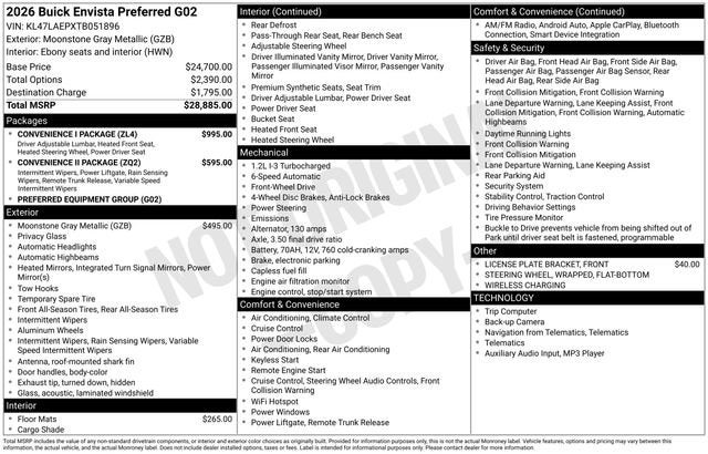 2026 Buick Envista Preferred