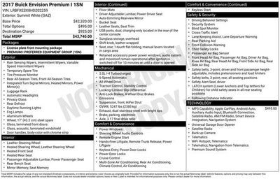 2017 Buick Envision Premium I