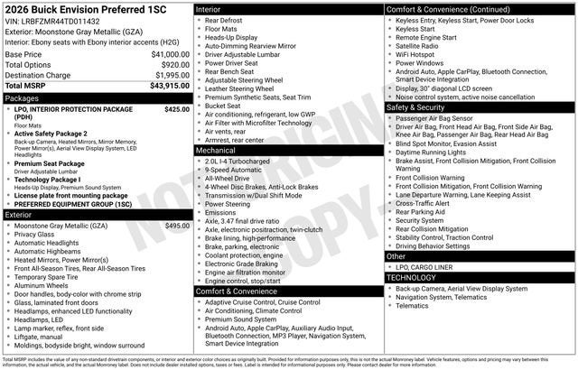 2026 Buick Envision Preferred