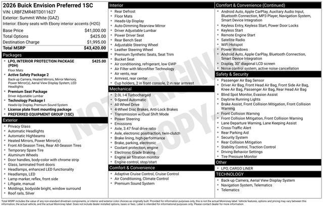 2026 Buick Envision Preferred