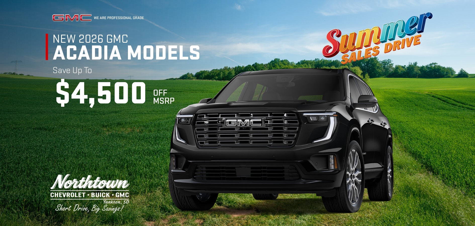 New 2026 GMC Acadia Models