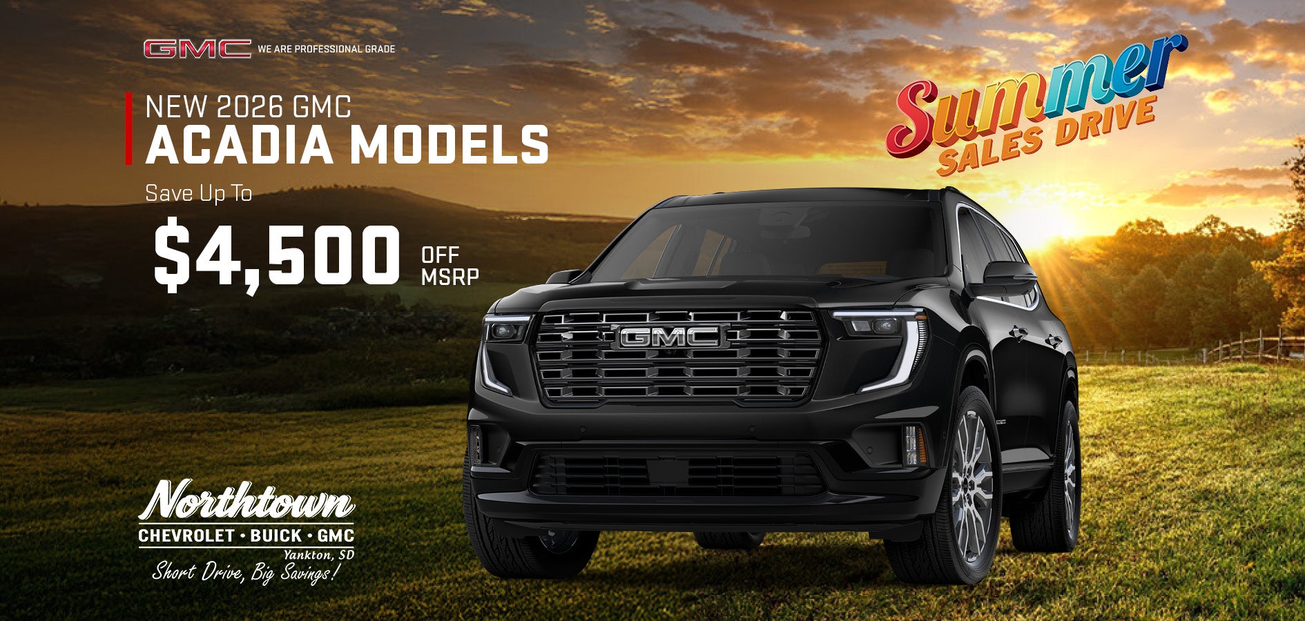 New 2026 GMC Acadia Models