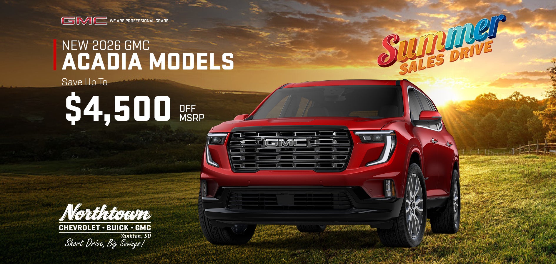 New 2026 GMC Acadia Models